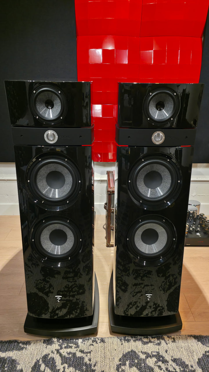 Focal Maestro Utopia Evo in Gloss Black with Crates EXCELLENT