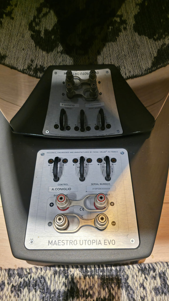 Focal Maestro Utopia Evo in Gloss Black with Crates EXCELLENT
