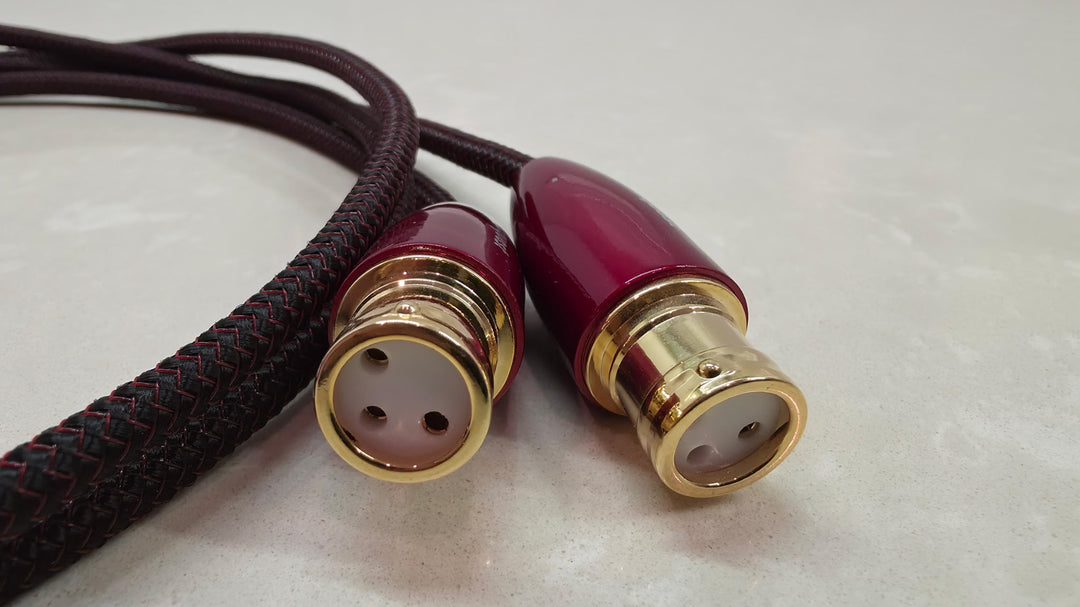 AudioQuest Red River 1M XLR Interconnect Cable EXCELLENT