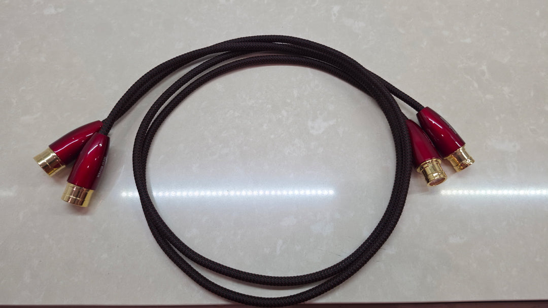 AudioQuest Red River 1M XLR Interconnect Cable EXCELLENT