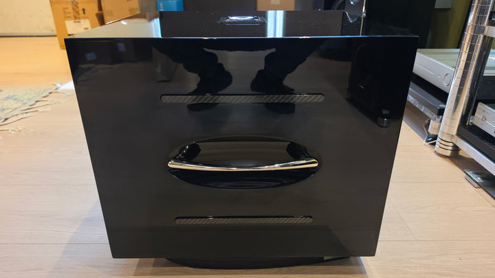 REL Acoustics Carbon Special Subwoofer in Gloss Black w Grill Serial 0517024 EXCELLENT