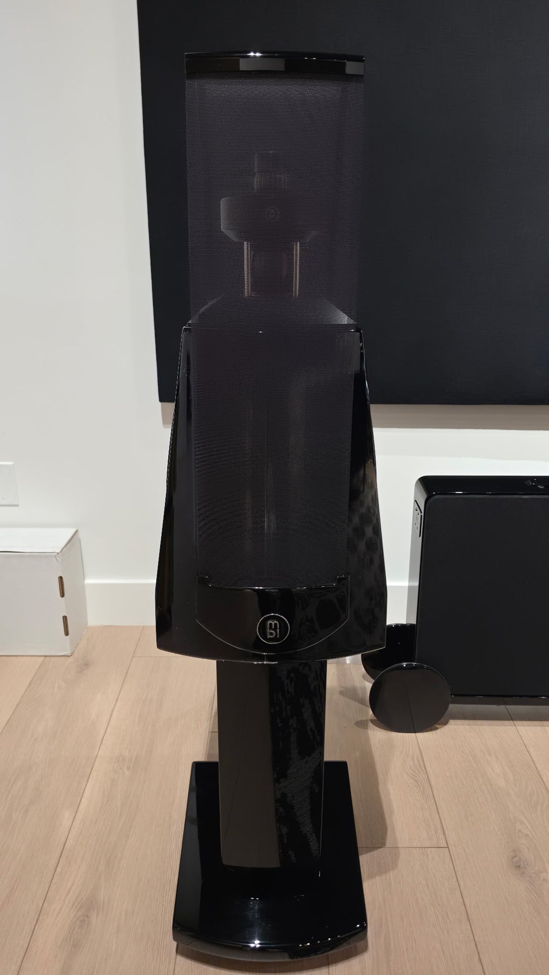 MBL Radialstrahler 120 Loudspeakers Speakers in Gloss Black EXCELLENT
