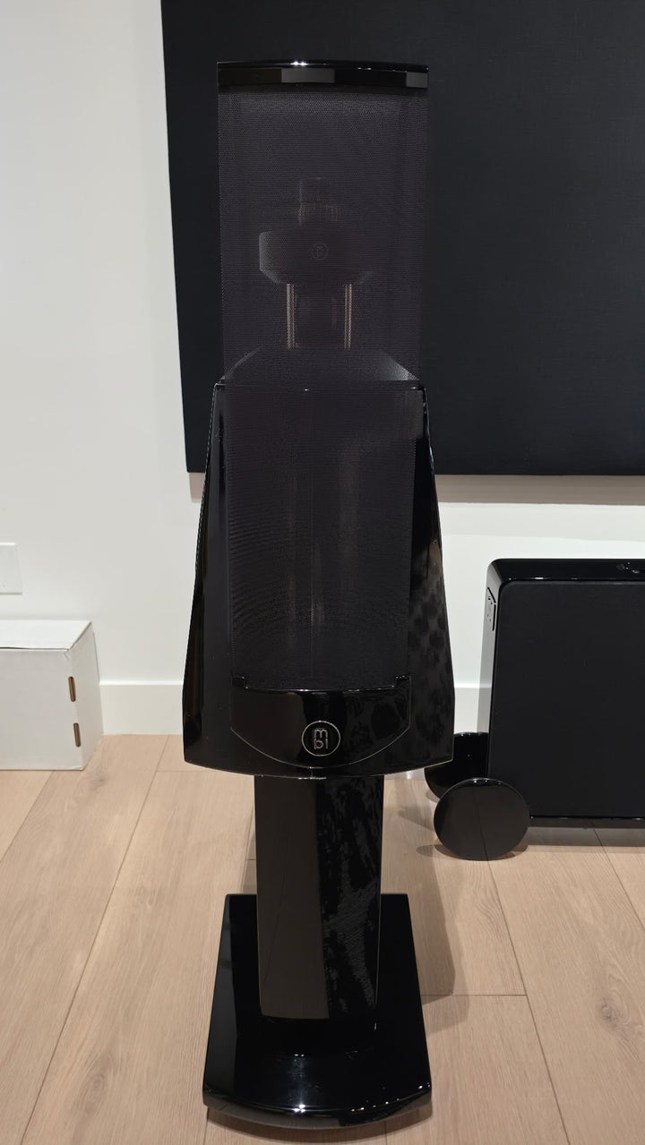 MBL Radialstrahler 120 Loudspeakers Speakers in Gloss Black EXCELLENT