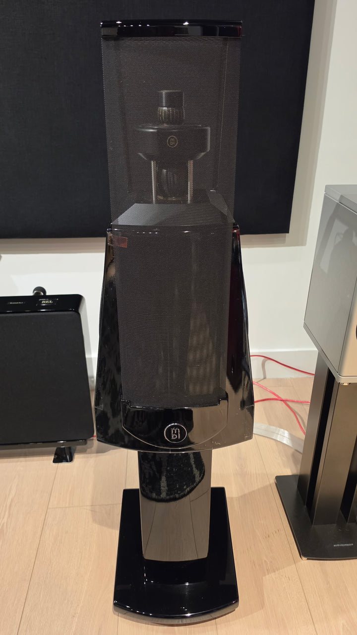 MBL Radialstrahler 120 Loudspeakers Speakers in Gloss Black EXCELLENT