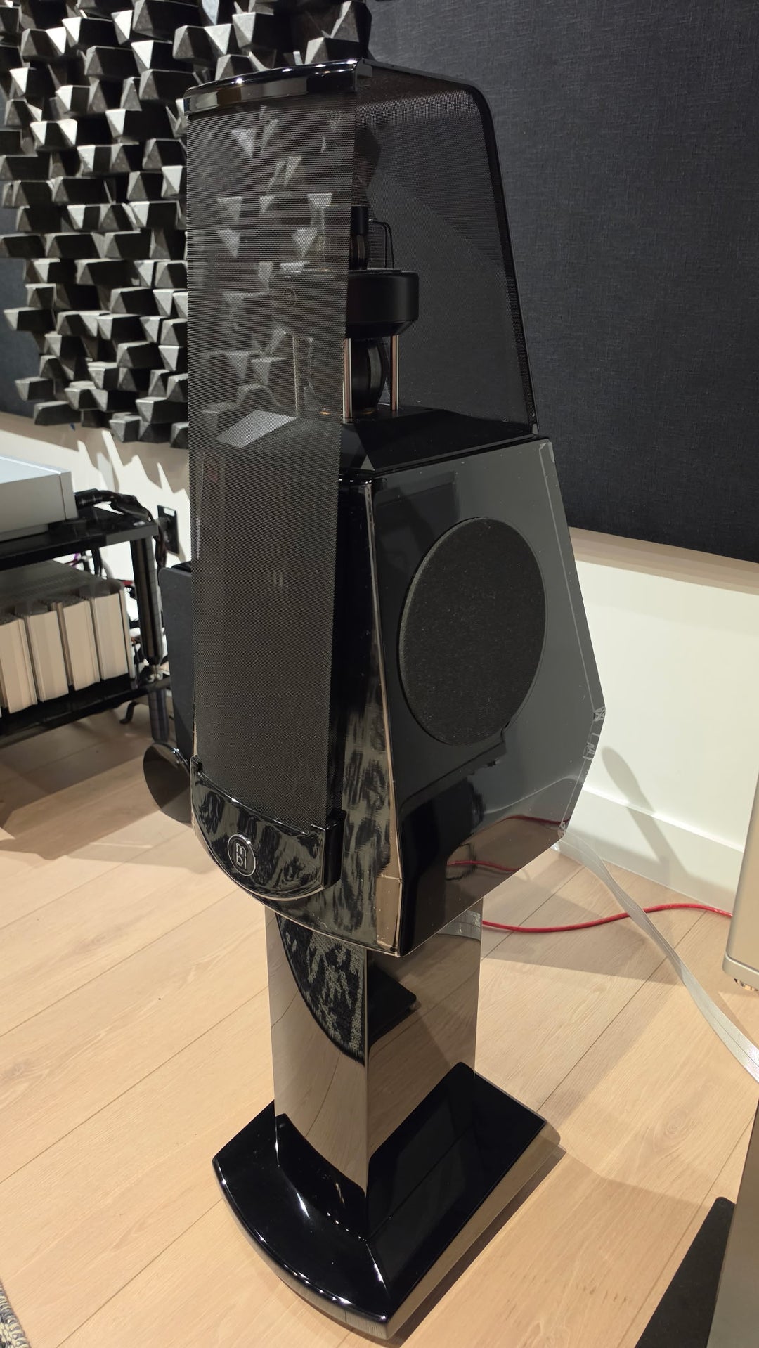 MBL Radialstrahler 120 Loudspeakers Speakers in Gloss Black EXCELLENT