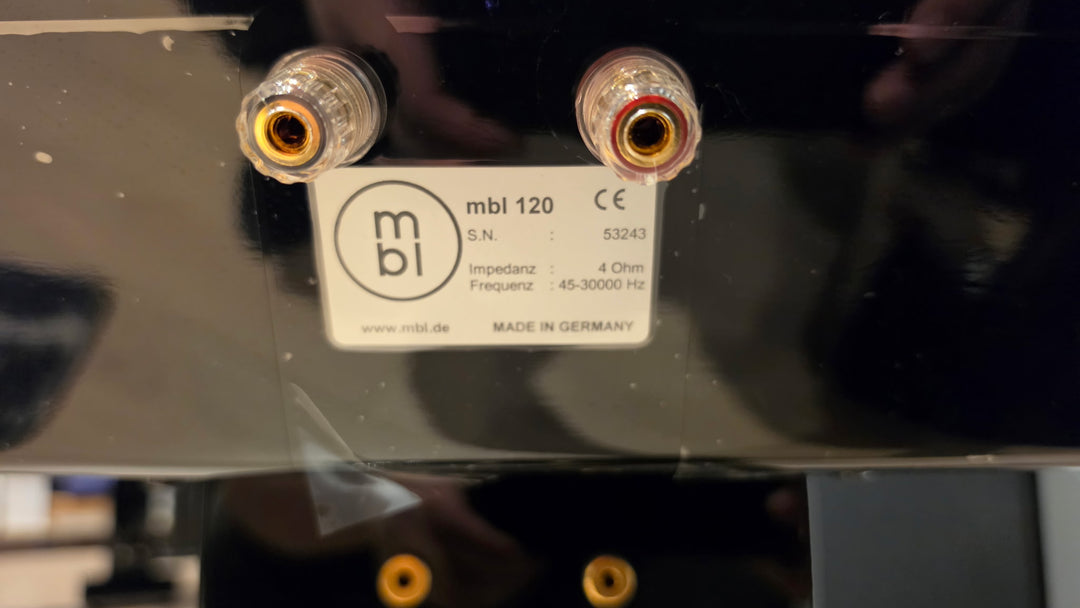 MBL Radialstrahler 120 Loudspeakers Speakers in Gloss Black EXCELLENT