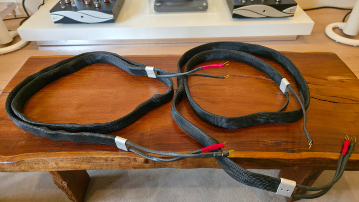 Tellurium Q Black Diamond Speaker Cables 3M with Spades EXCELLENT