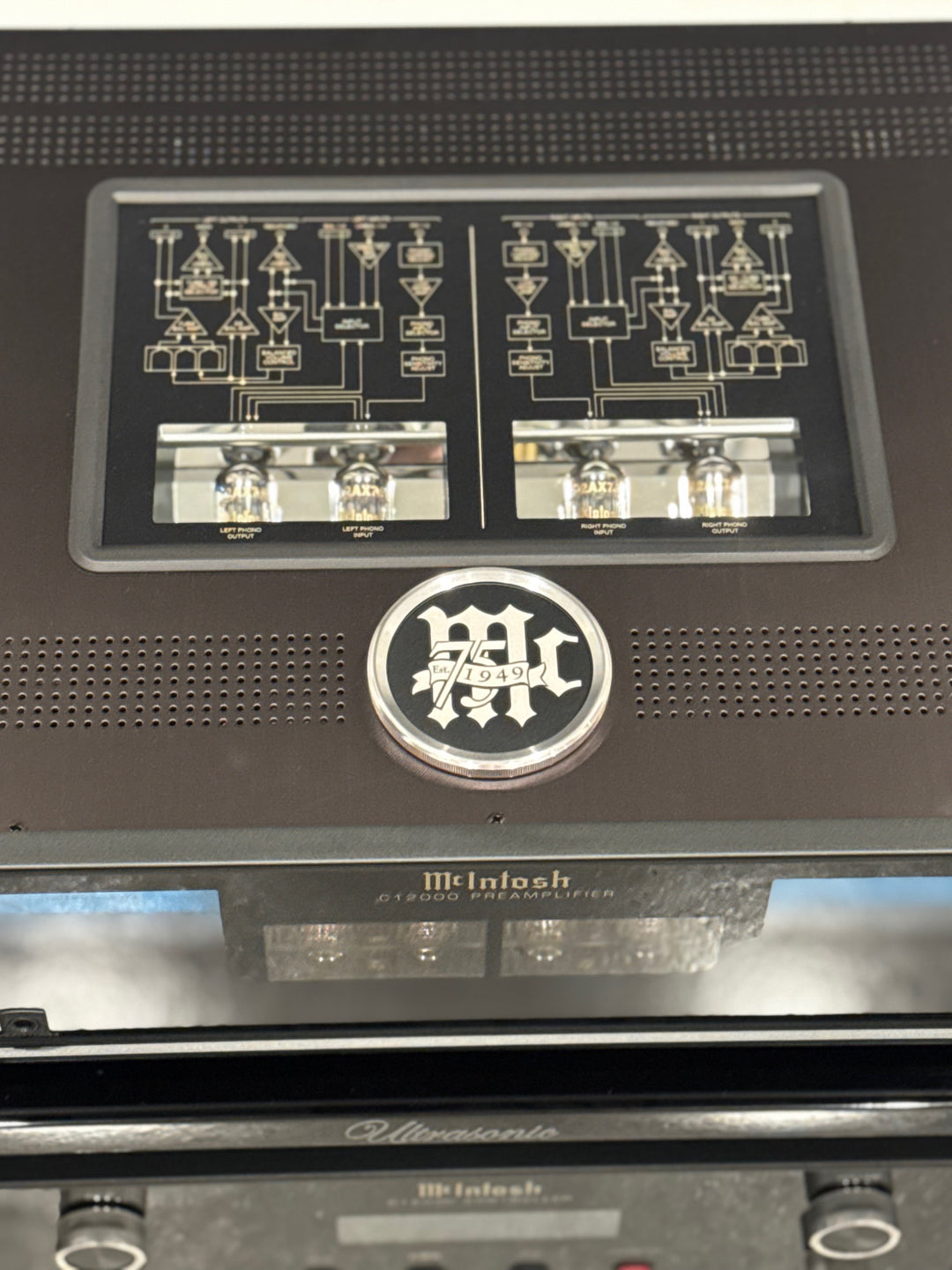 McIntosh MC1.25KW 75th Anniversary Pair of Monoblock Amplifiers & C12000 75th Anniversary Preamplifier (3 Total Units) EXCELLENT