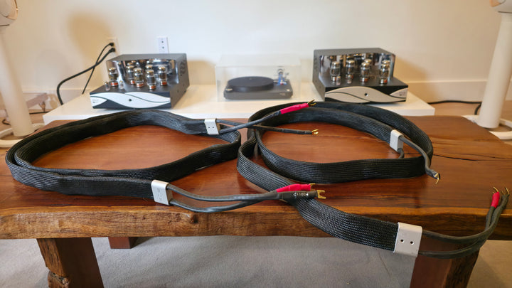 Tellurium Q Black Diamond Speaker Cables 3M with Spades EXCELLENT