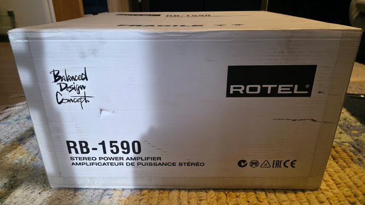 Rotel RB-1590 Stereo Amplifier in Black Serial 228-5511032 EXCELLENT