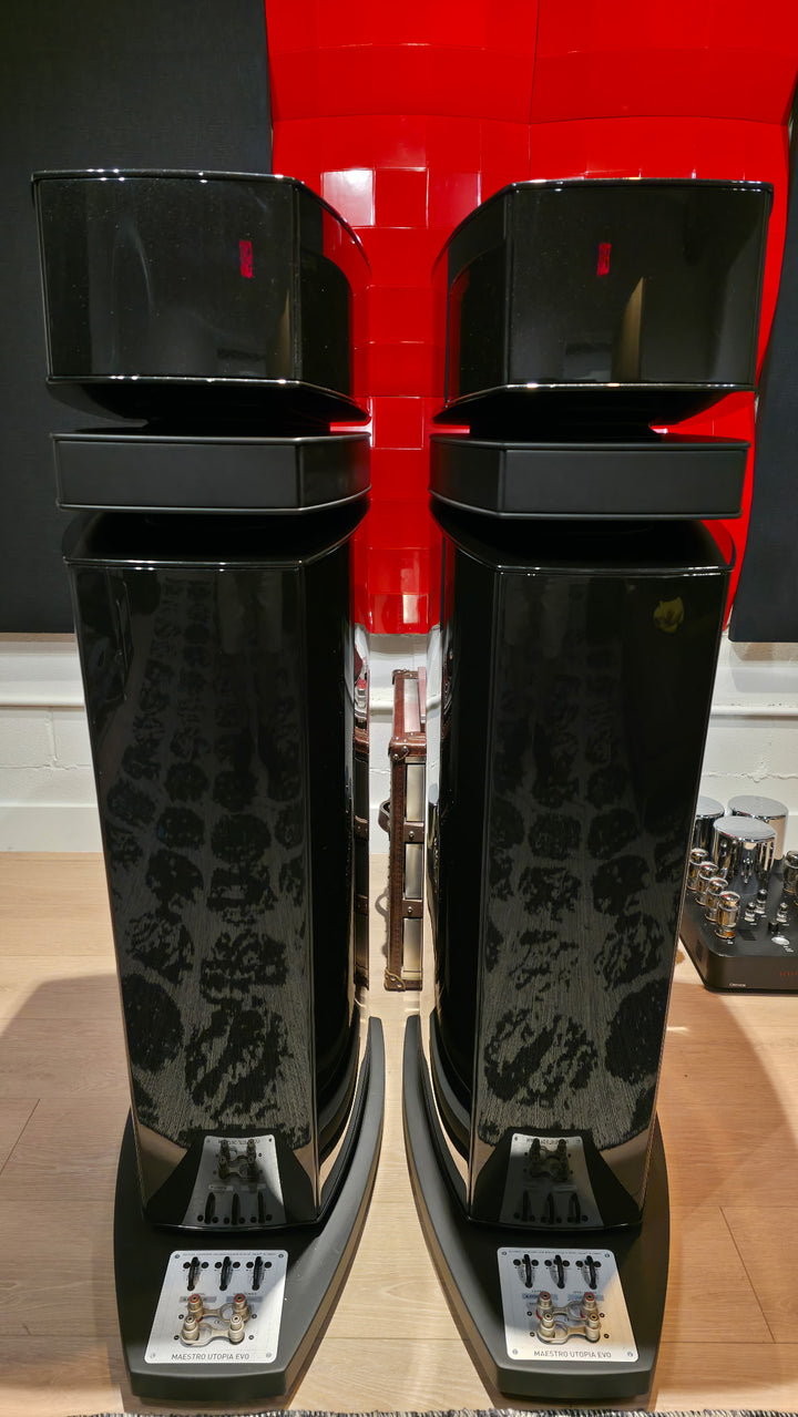 Focal Maestro Utopia Evo in Gloss Black with Crates EXCELLENT