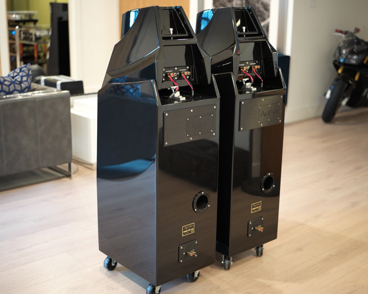 Wilson Audio Alexia 1 Full Range Speakers in Gloss Black with Crates EXCELLENT