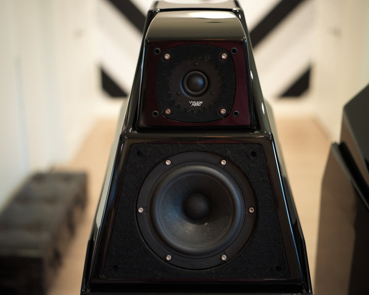 Wilson Audio Alexia 1 Full Range Speakers in Gloss Black with Crates EXCELLENT