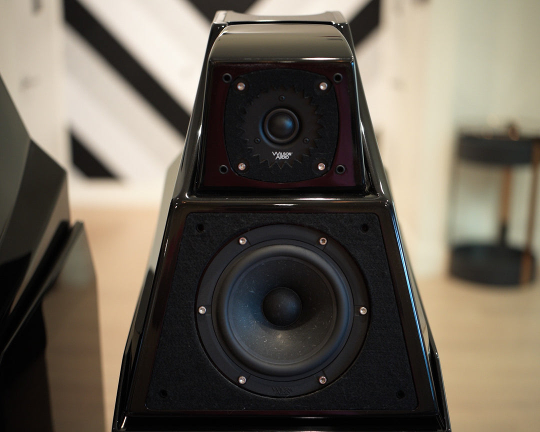 Wilson Audio Alexia 1 Full Range Speakers in Gloss Black with Crates EXCELLENT