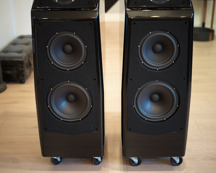 Wilson Audio Alexia 1 Full Range Speakers in Gloss Black with Crates EXCELLENT