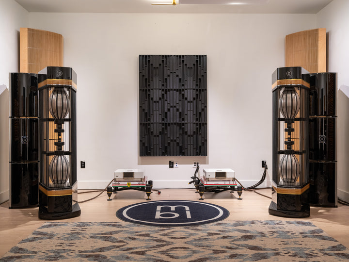 MBL Radialstrahler 101 X-Treme MKII Full-Range Speakers with Bass Towers in Gloss Black w Crates EXCELLENT STORE DEMO