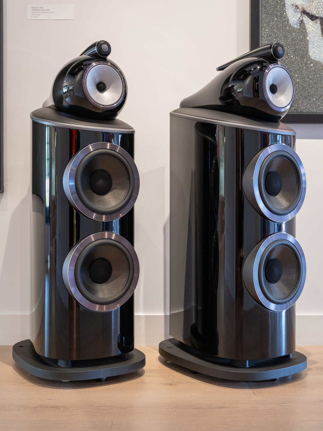 Bowers & Wilkins B&W 801D4 in Gloss Black w Box MINT STORE DEMO