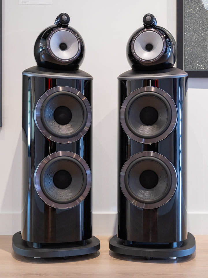 Bowers & Wilkins B&W 801D4 in Gloss Black w Box MINT STORE DEMO