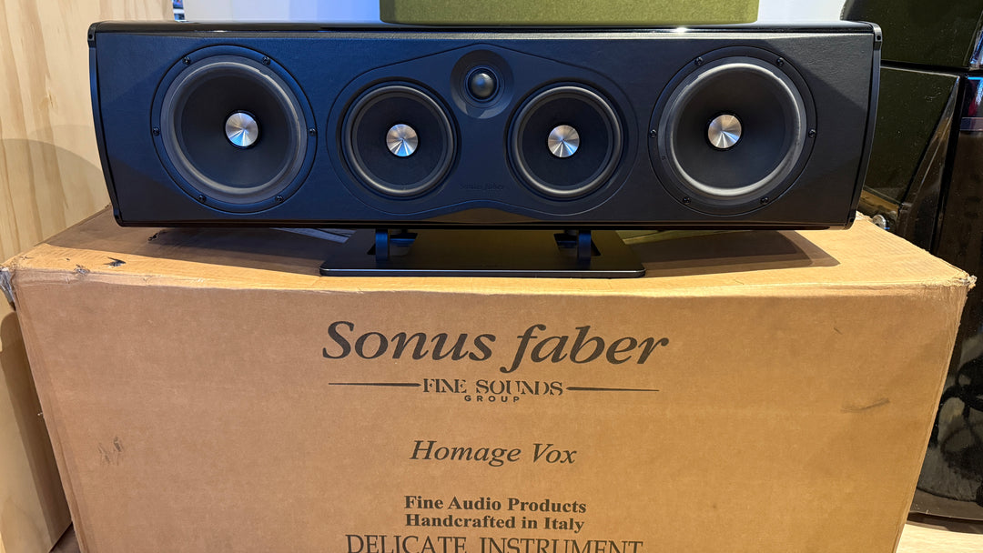 Sonus Faber Homage Vox Center Channel Home Theater Speaker in Gloss Black