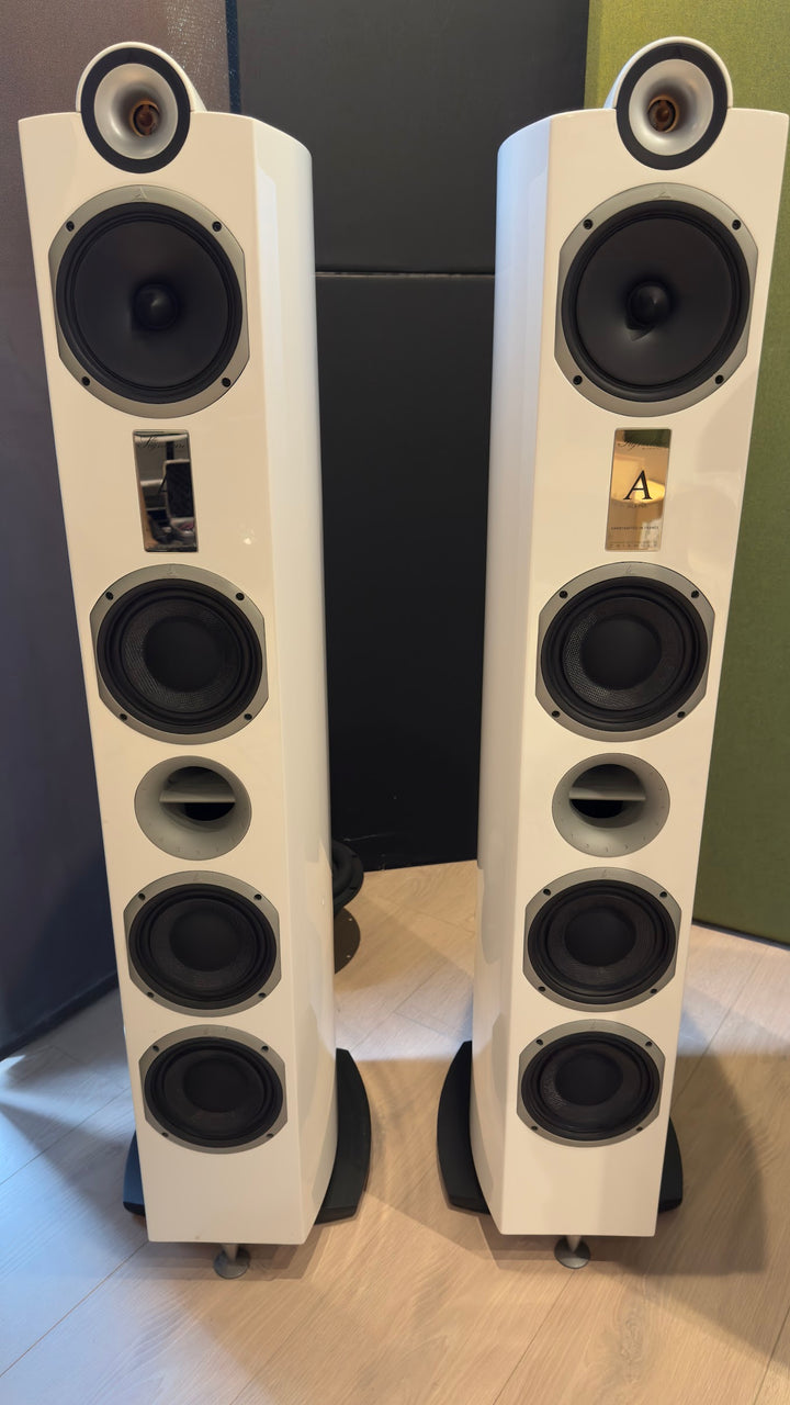 Triangle Signature Alpha Full Range Speakers in White EXCELLENT