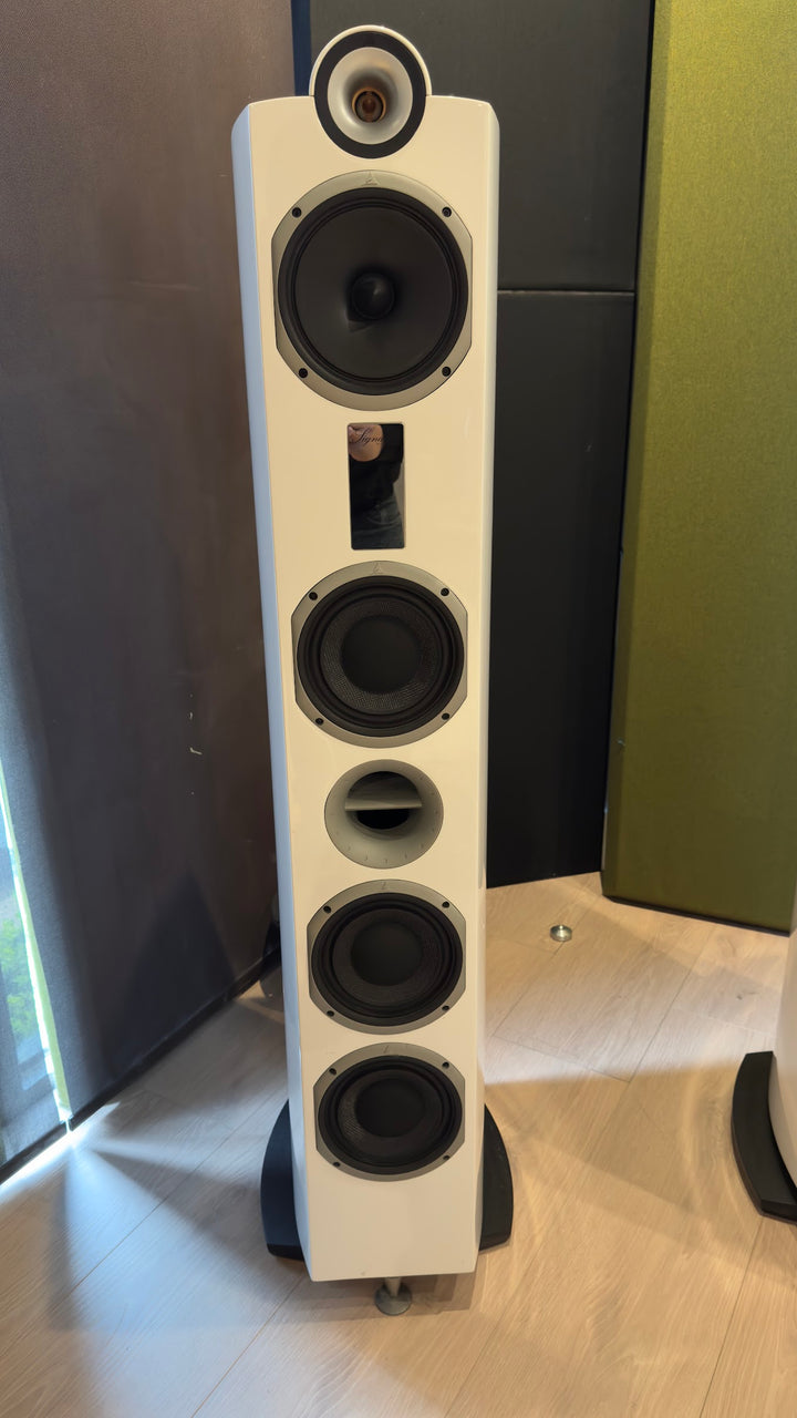 Triangle Signature Alpha Full Range Speakers in White EXCELLENT