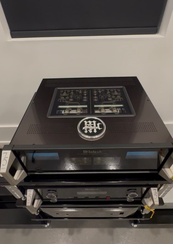 McIntosh MC1.25KW 75th Anniversary Pair of Monoblock Amplifiers & C12000 75th Anniversary Preamplifier (3 Total Units) EXCELLENT