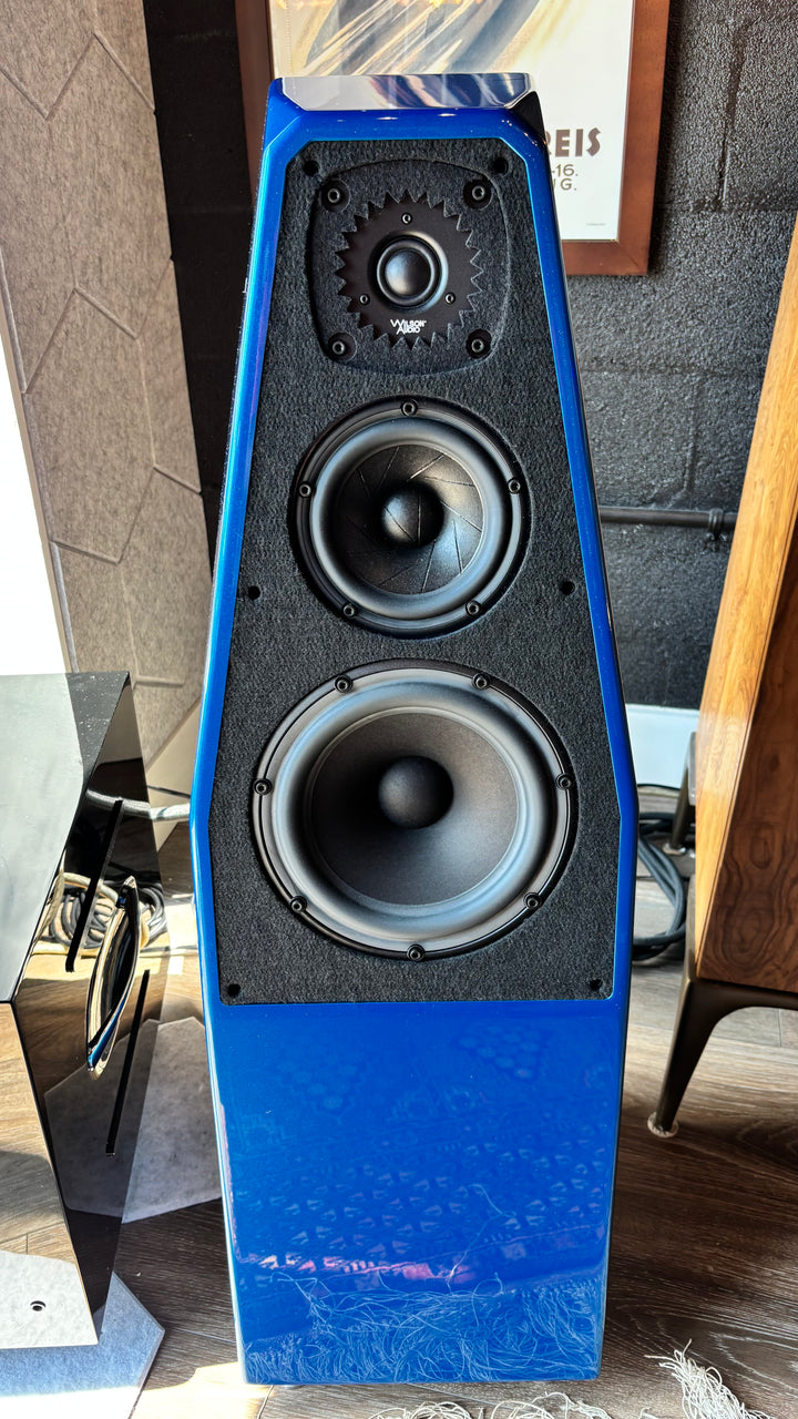 Wilson Audio Sabrina X Full Range Speakers in Blue Corsa EXCELLENT