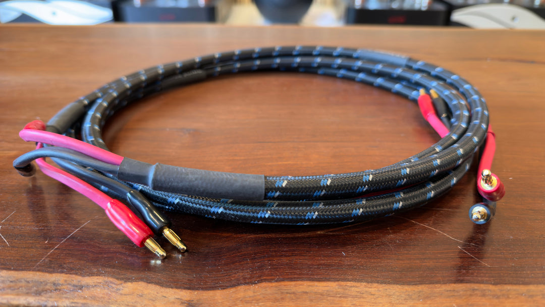 DH Labs Q-10 Silver Sonic Signature Speaker Cables 5ft with Box EXCELLENT