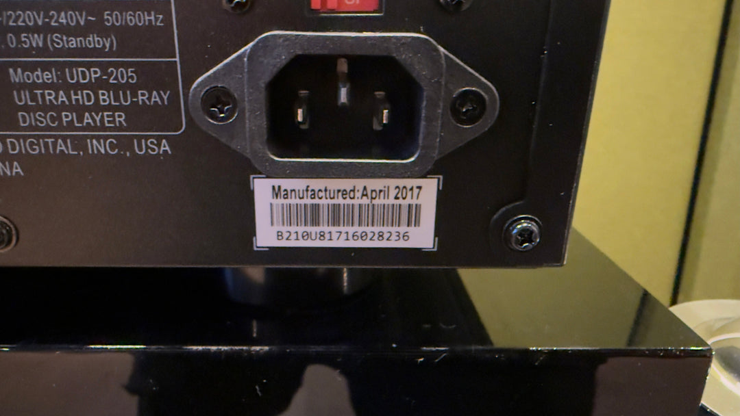 Oppo Ultra HD Blu-Ray Bluray & DVD Disc Player UDP-205 with Remote and Box EXCELLENT