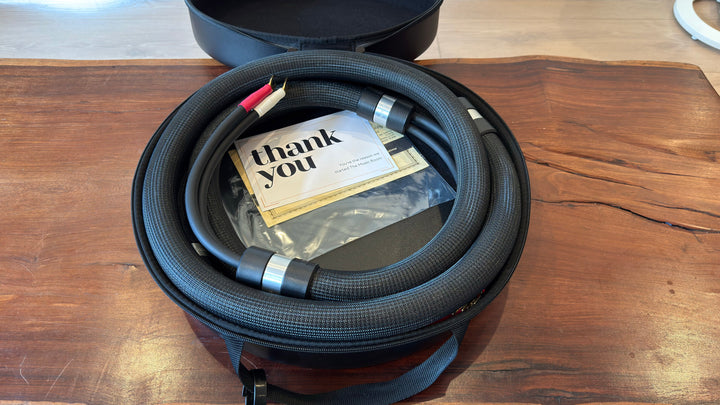 Shunyata Research Alpha 2.0M Speaker Cables with Gold Spade Connectors Serial 071810719 EXCELLENT
