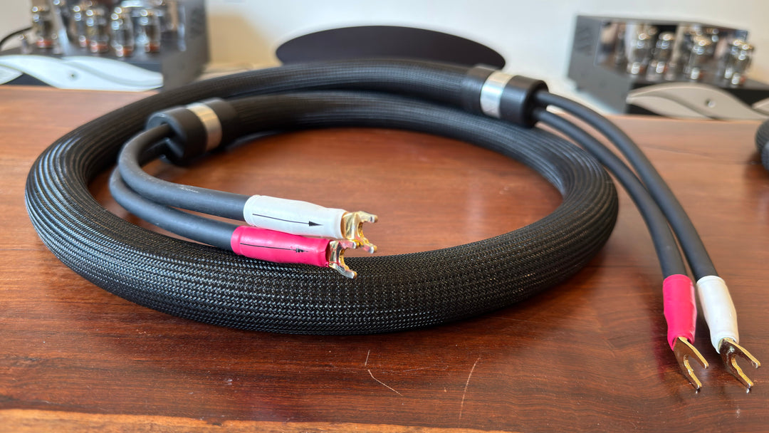 Shunyata Research Alpha 2.0M Speaker Cables with Gold Spade Connectors Serial 071810719 EXCELLENT