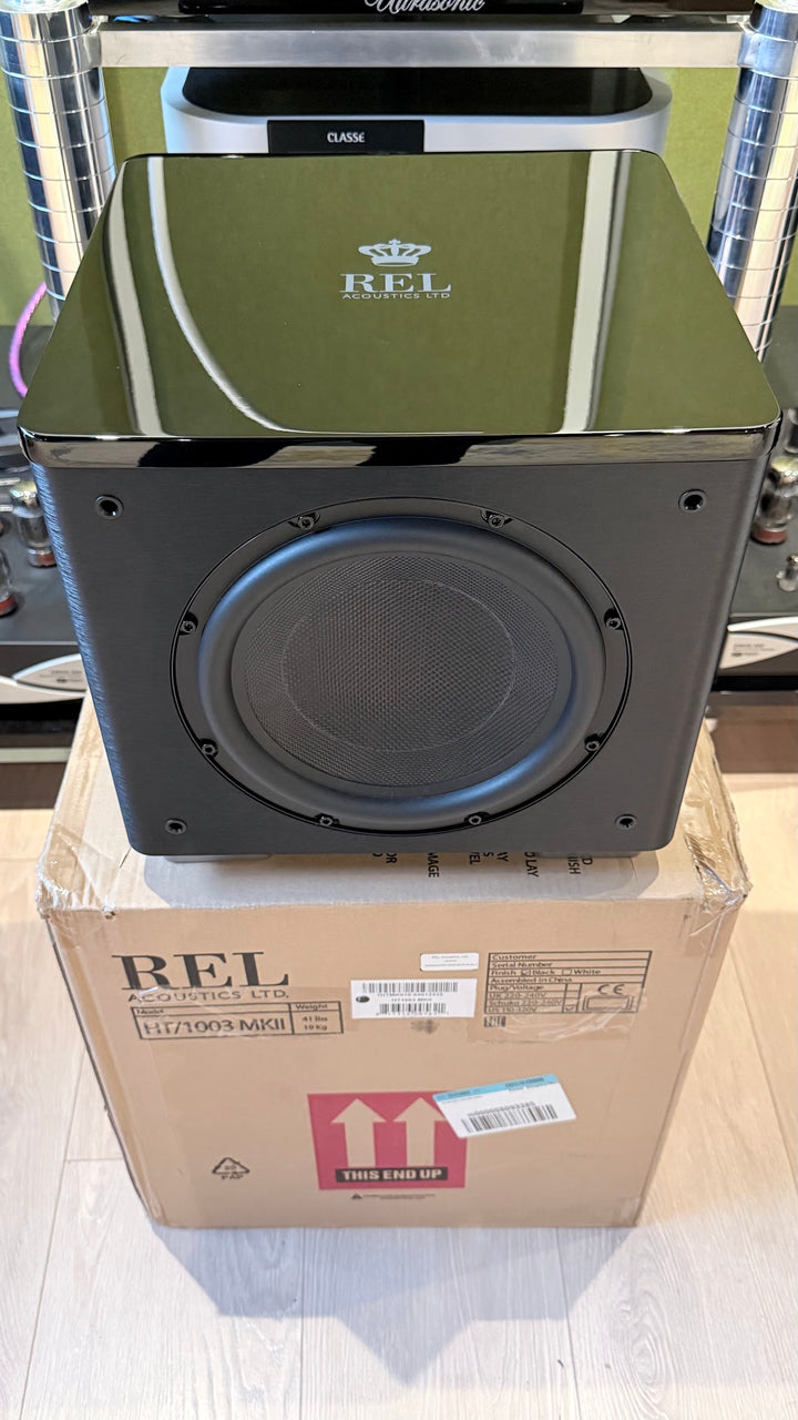 REL Acoustics HT/1003 MKII Subwoofer in Gloss Black w Box EXCELLENT