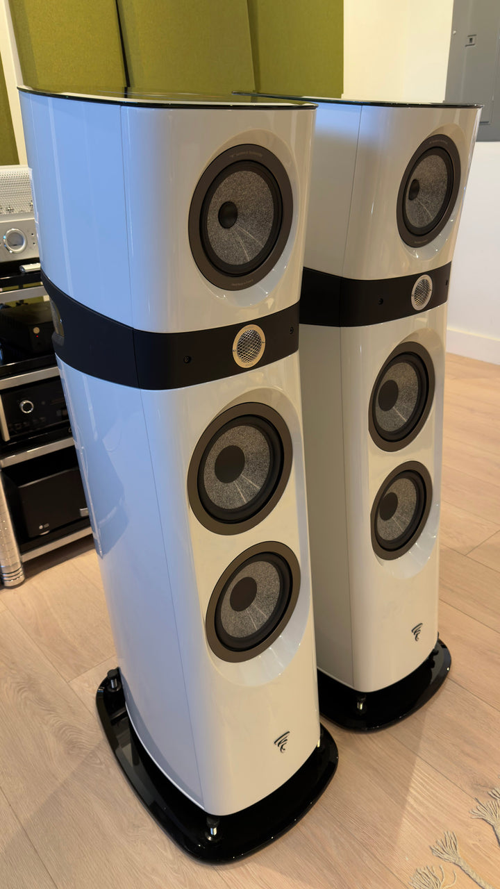 Focal Sopra N3 Full Range Speakers in Gloss White with Grills EXCELLENT