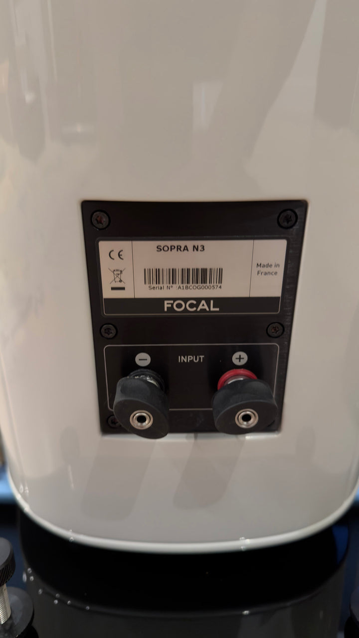 Focal Sopra N3 Full Range Speakers in Gloss White with Grills EXCELLENT