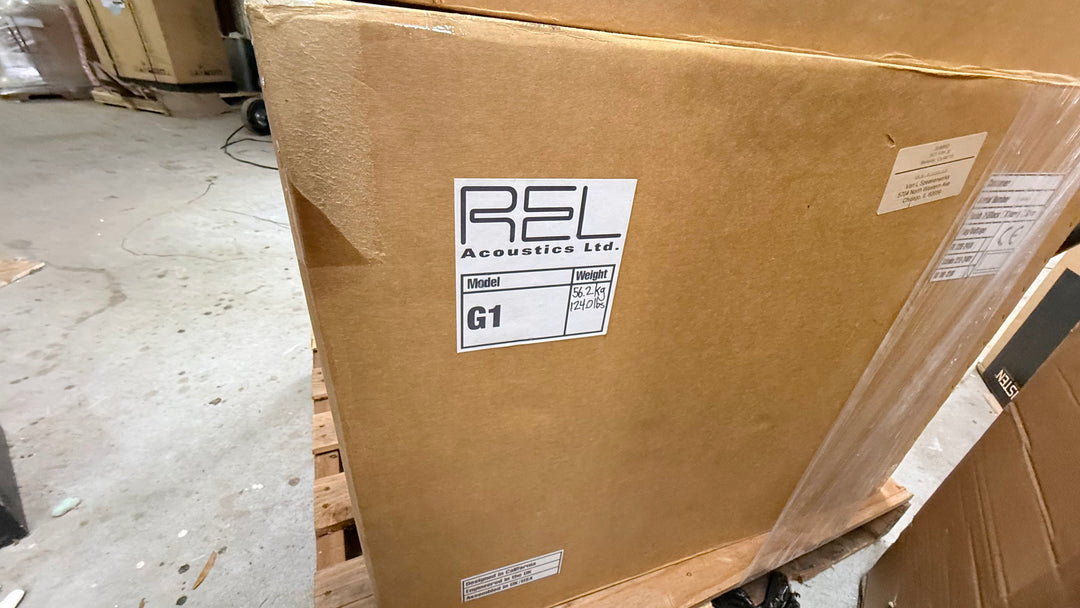 REL Acoustics G1 Subwoofer in Gloss Black w Box EXCELLENT