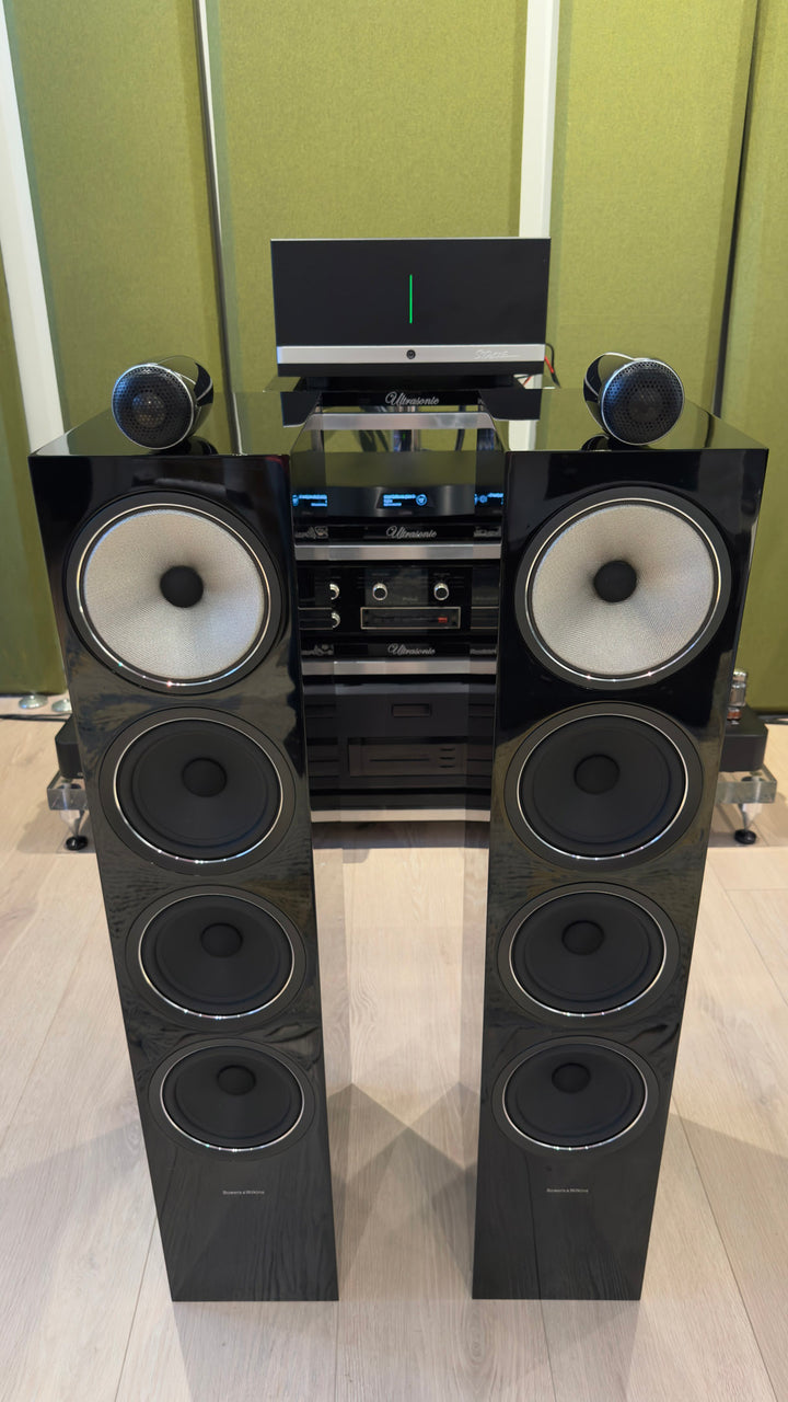 B&W Bowers & Wilkins 702 S2 Full Range Speakers Gloss Black EXCELLENT