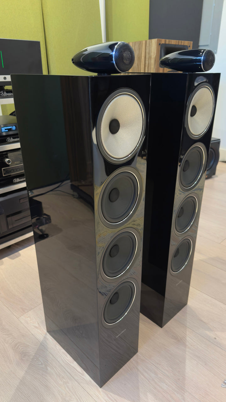 B&W Bowers & Wilkins 702 S2 Full Range Speakers Gloss Black EXCELLENT