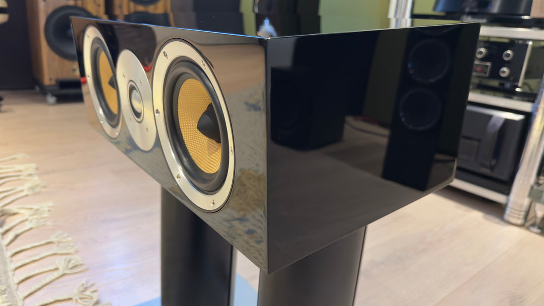 B&W Bowers & Wilkins CM Centre Center Channel Speaker Gloss Black EXCELLENT
