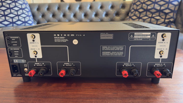 Anthem PVA4 4-Channel Solid State Amplifier in Black EXCELLENT