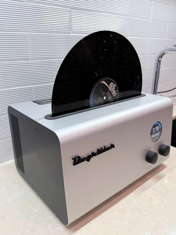 Degritter Mark I Ultrasonic Record LP Cleaner in Silver w Box EXCELLENT