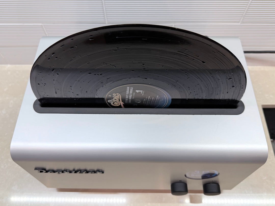 Degritter Mark I Ultrasonic Record LP Cleaner in Silver w Box EXCELLENT