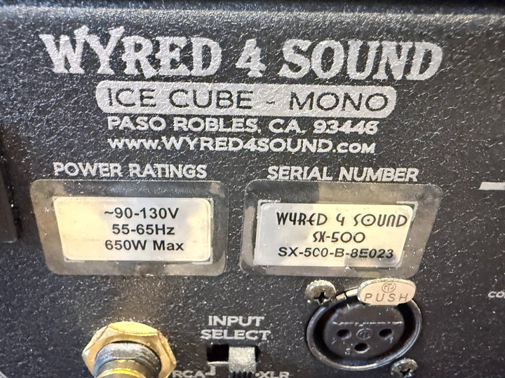 Wyred 4 Sound SX-500 Monoblock Power Amplifier VERY GOOD