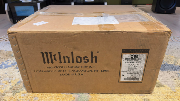 McIntosh C55 2-Channel Solid State Preamplifier with Box & Remote Serial ALG1254 EXCELLENT