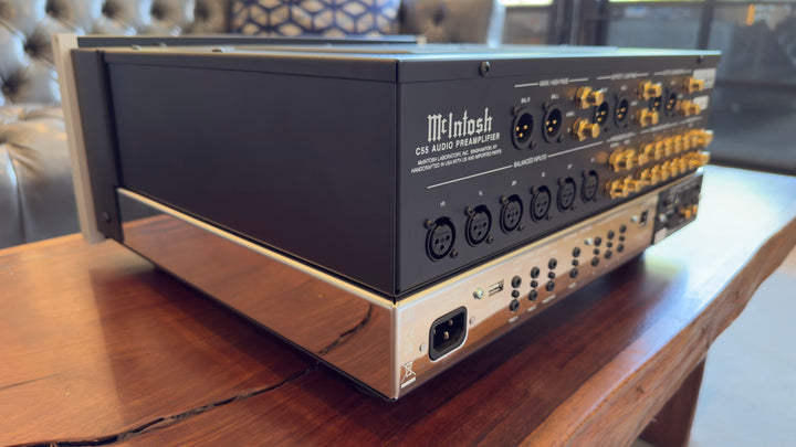 McIntosh C55 2-Channel Solid State Preamplifier with Box & Remote Serial ALG1254 EXCELLENT