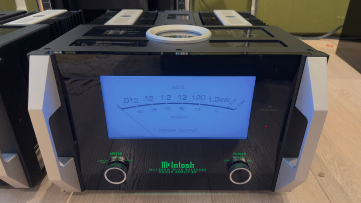 McIntosh MC1.25KW 1-Channel Solid State Amplifier Monoblock Pair with Boxes Serial AFW3406 & AFW3408 EXCELLENT