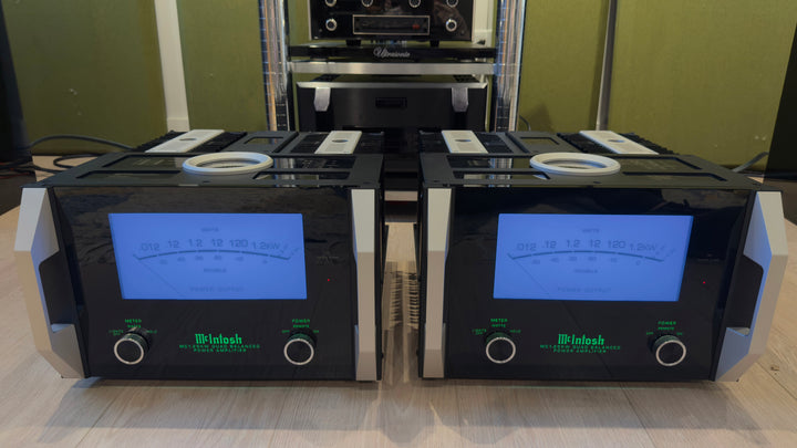 McIntosh MC1.25KW 1-Channel Solid State Amplifier Monoblock Pair with Boxes Serial AFW3406 & AFW3408 EXCELLENT