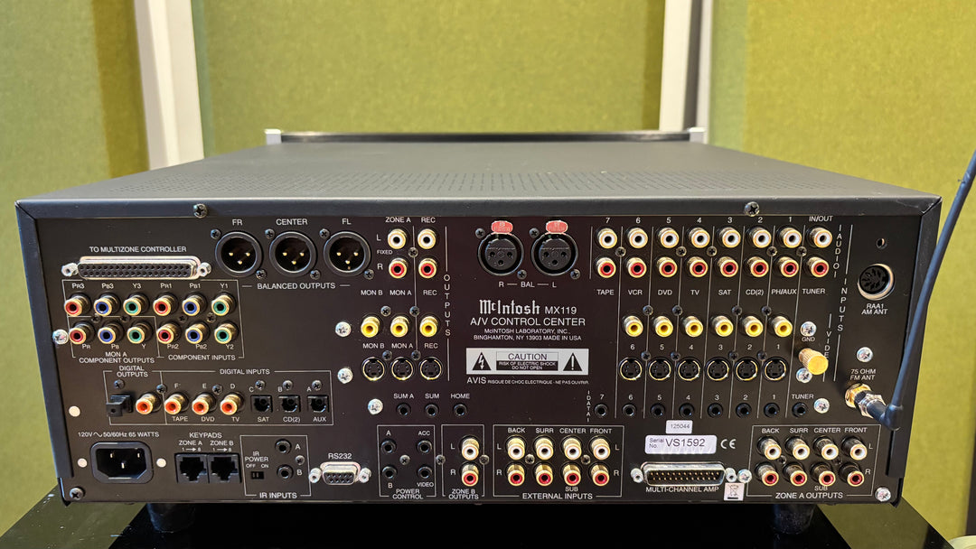McIntosh MX119 Home Theater Preamplifier and Processor EXCELLENT