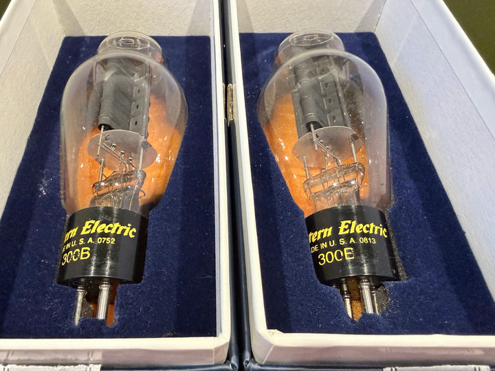 Western Electric 300B Vacuum Tubes NOS Matched Pair Tested Spec. 87/58 86/58 SN-0752/0813