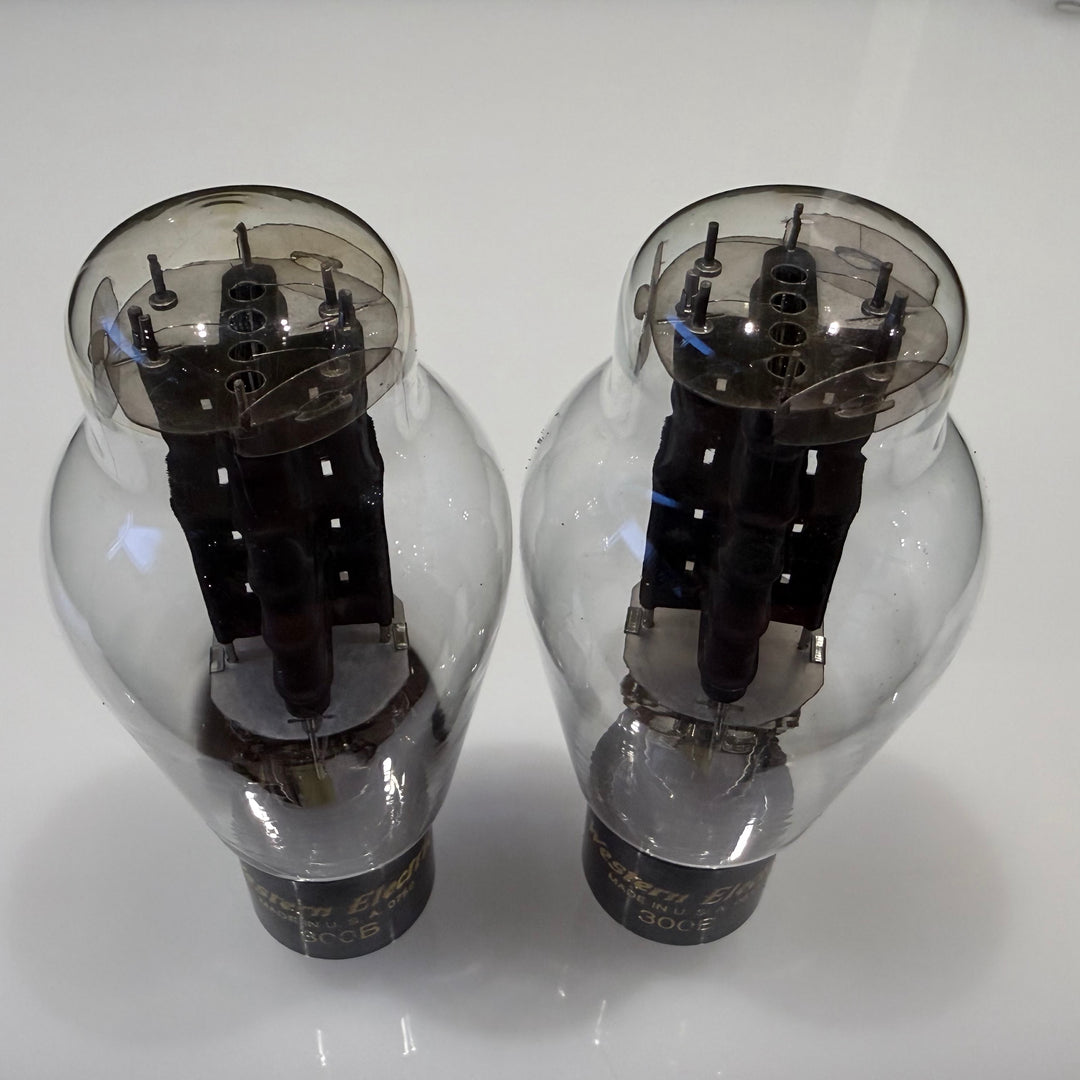Western Electric 300B Vacuum Tubes NOS Matched Pair Tested Spec. 87/58 86/58 SN-0752/0813