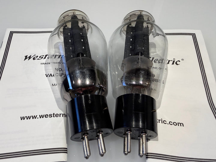 Western Electric 300B Vacuum Tubes NOS Matched Pair Tested Spec. 87/58 86/58 SN-0752/0813